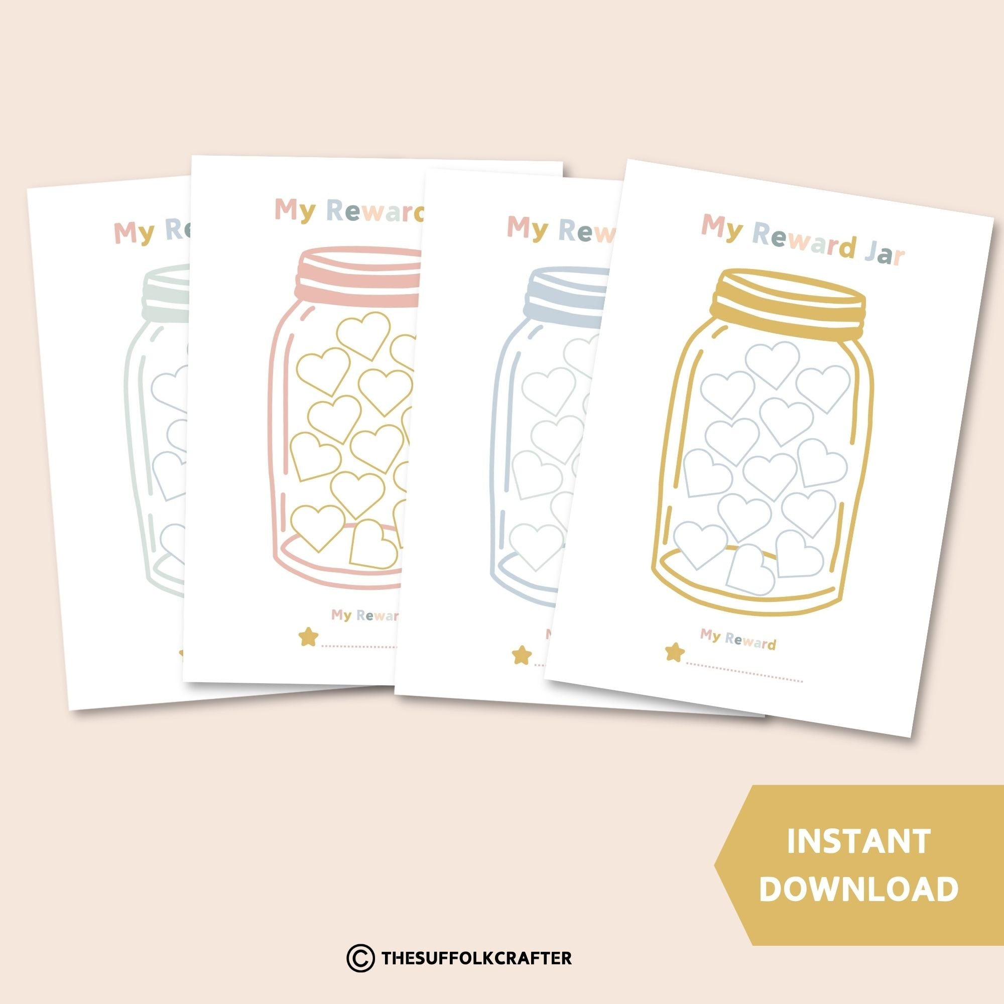 My Reward Jar for Kids - Instant Download